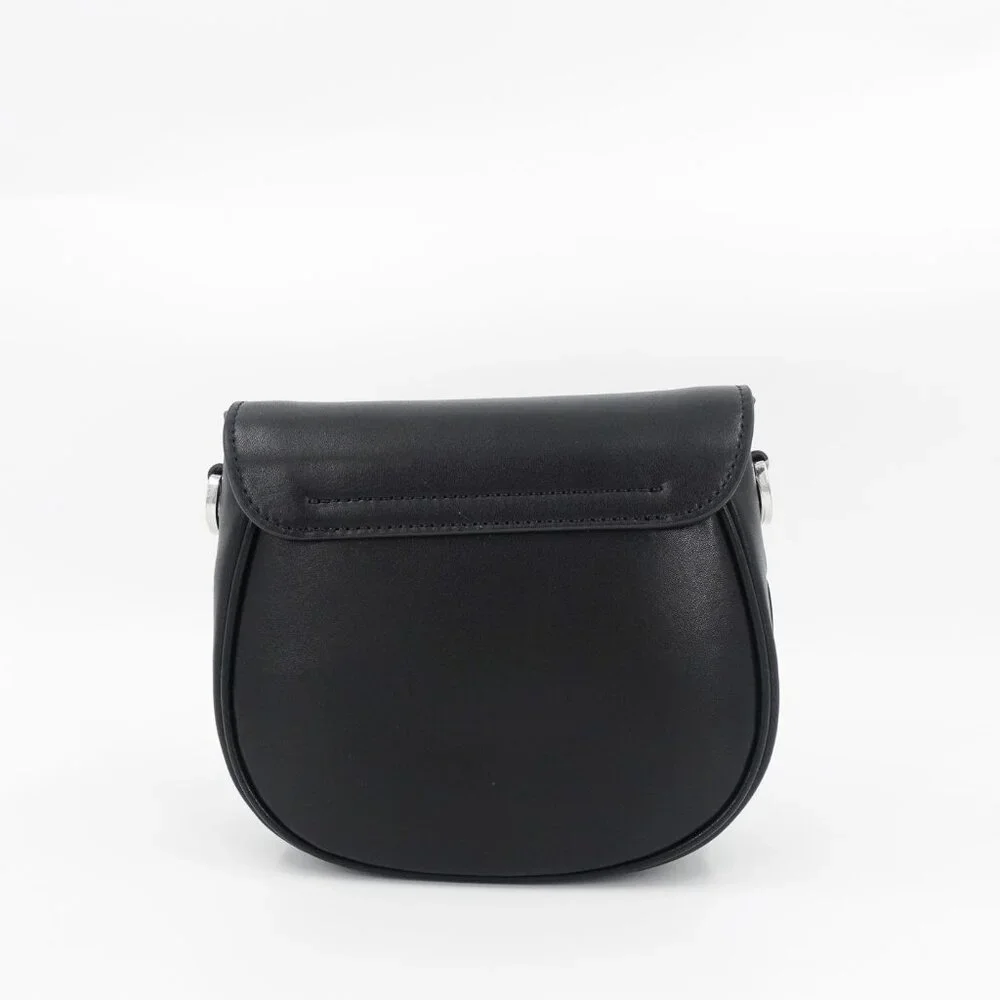 Marc Jacobs Women's The Messenger Saddle Bag Small In Leather Black OS